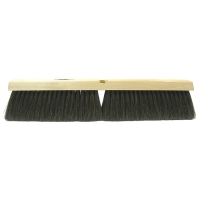 18" FINE SWP FLOOR BRSHBLK HORSEHAIR&POLY FILL