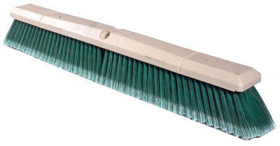 24" PERMA-SWP FLOOR BRSHFLAGGED GREEN POLY FILL