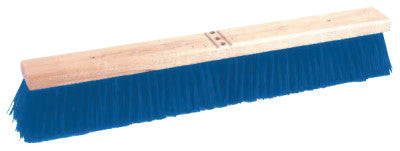 24" GARAGE BROOM STIFF BLUE POLY W BRACE