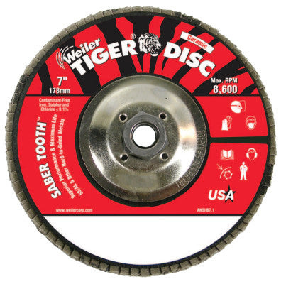 7"TGR ABRSV DISC CON TY29 PHENO BACK 40C 5/8"11