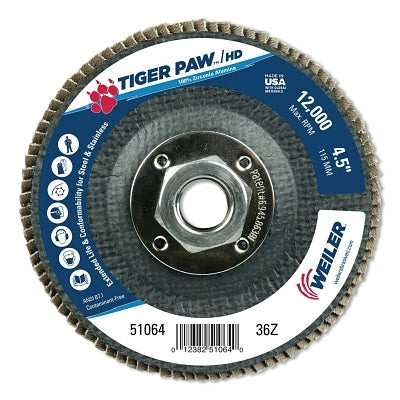 4-1/2"PAW SHD FL DC ANGTY29 PH BK 36Z 5/8"11