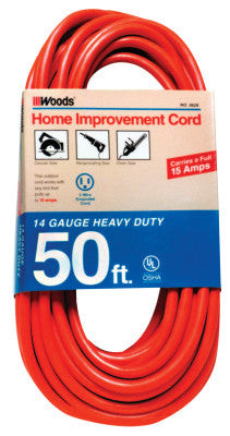 14/3 50' ORANGE EXTENSION CORD