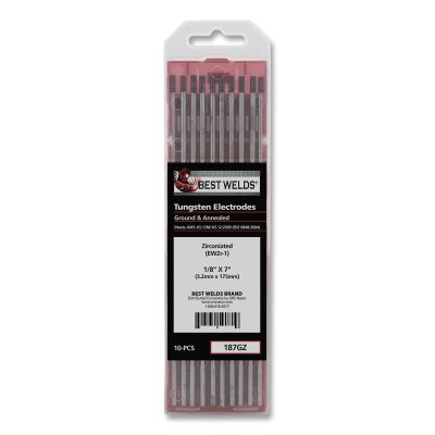 1/8 X 7 ZIRCONIATED TUNGSTEN  10/PK