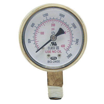 BW 2-1/2X30 REDLINE BRASS REPLACEMENT GAUGE