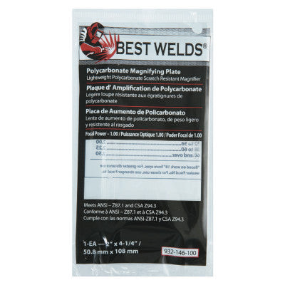 BW-2X4-1/4 POLYCARB  MAGLENS 1.00 DIOPTER