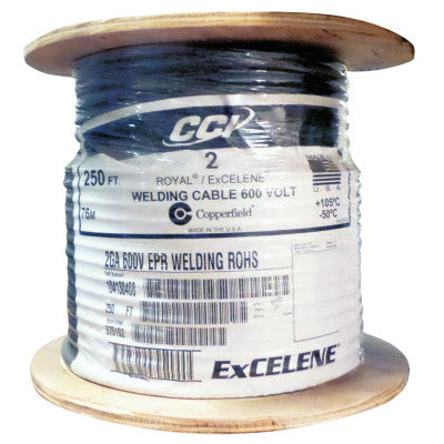 WELD CABLE 4AWG 250' FT