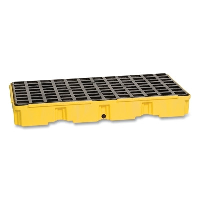 2 DRUM MODULAR PLATFORM-YELLOW W/DRAIN