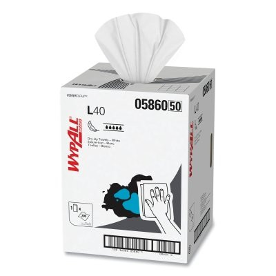 19.5"X42" WHITE DRY-UP TOWEL 1-PLY 200/R