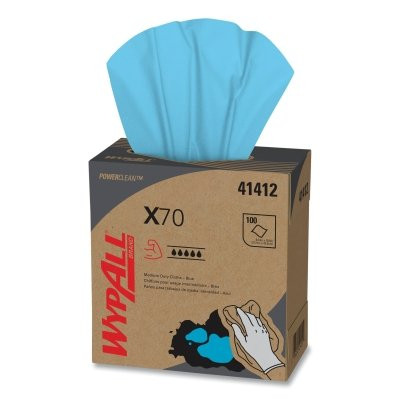 WYPALL X70 WORKHORSE RAGS BLU 8.34" X 16.8" 100/