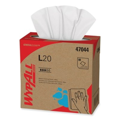 9.75"X16.5" WHITE KIMTOWEL WIPES 4 PLY 100/BOX