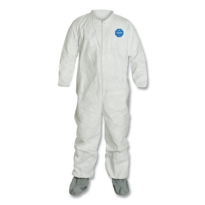 TYVEK 400 COVERALL COLLAR WHITE XL