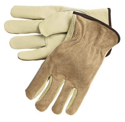 LARGE REG. GRADE DRIVERSGLOVE W/SPLIT LEA