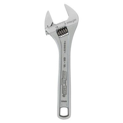 6" CHROME ADJ WRENCH WIDE BULK