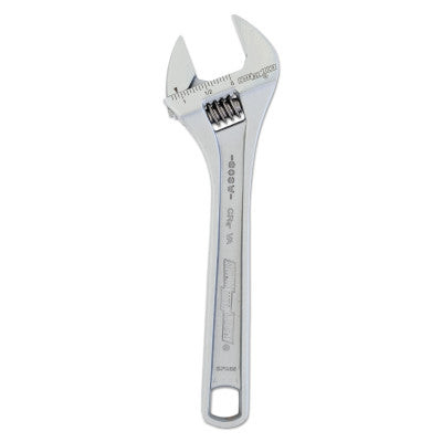 8" CHROME ADJ WRENCH WIDE BULK
