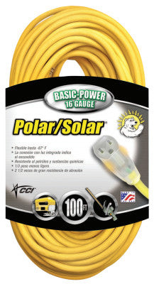 16/3 100' SJEOW POLAR/SOLAR EXTENSION CORD