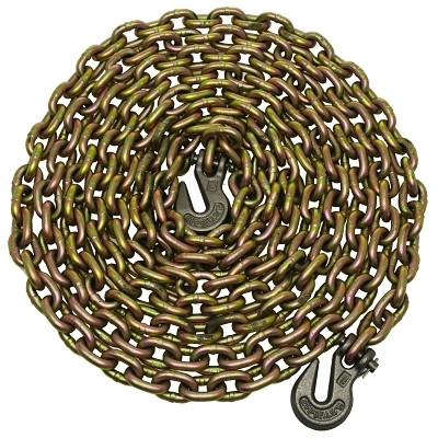 5/16"X20' GRD 70 TOW CHAIN W/CLEVIS GRAB HOOKS