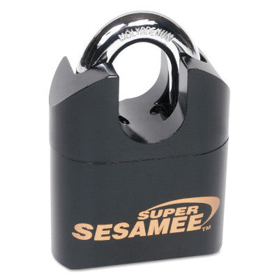 SUPER SESAMEE PADLOCK 1"SHACKLE 7/16 DIA BLACK
