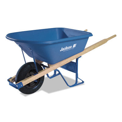 5.75 CU FT POLY WHEELBARROW W/FLAT FREE TIRES