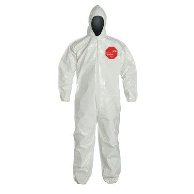 TYCHEM 4000 HOODED CVRLBOUND SEAMS WH XL