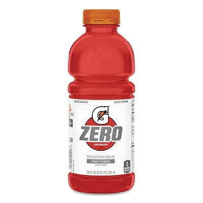 GATORADE ZERO READY TO DRINK 24/20OZ FRUITPUNCH