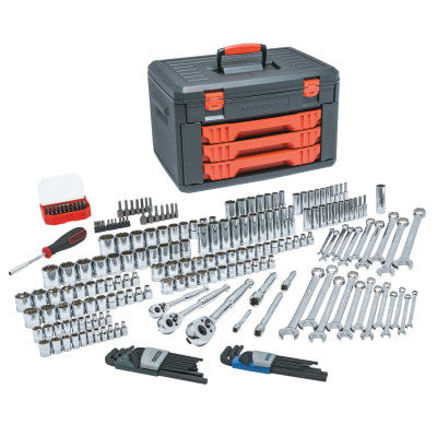 219 PC 1/4 3/8 AND 1.2 METRIC RATCHET SET