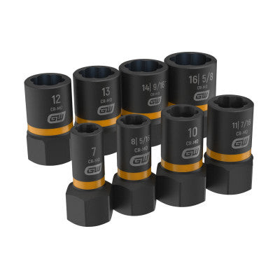 8 PC 1/4" & 1/2" DR BOLTBITER EXT SKT SET