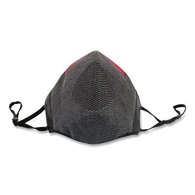 DUAL LAYER FACE MASK  DARK GREY  W FILTER