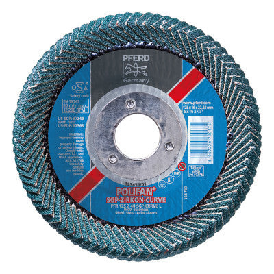 5 X 7/8 POLIFAN CURVE ZIRC ALUM LRG RD 40G