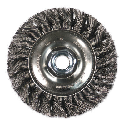 4" STANDARD TWIST KNOT WHEEL .014 CS WIRE