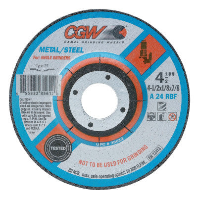 4-1/2X1/8X7/8 A24-R-BF STEEL T27 DP CT WHL