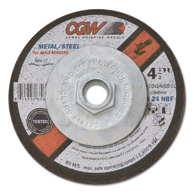 4-1/2X1/4X7/8 A24-N-BF STEEL T27 DP CT WHL