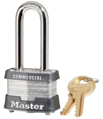 4 PIN TUMBLER SAFETY PADLOCK KEYED DIFF. 1-9/16"