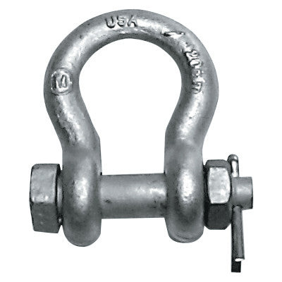 GALVANIZED BOLT & NUT ANCHOR SHACKLE - 6-1/2TON-