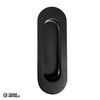 732PB Miles Nelson Miles Nelson Oval Flush Pulls Black