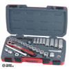 T3839 Teng 39pc 3/8in Dr. Metric Reg/Deep Socket Set