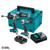 DLX2411GJ Makita LXT 2pc 18V 6.0Ah Brushless Hammer Drill Driver / Impact Driver Kit