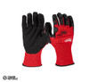 48228972 Milwaukee Impact Cut Lvl 3 Nitrile Dipped Gloves L
