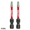 48324971 Milwaukee SHOCKWAVE Power Bit Square Recess #1 50mm (2") 2PK