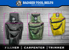 442030 Badger Trimmer Fastener Bag - Side By Side - Gunmetal
