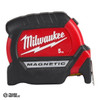 48220505 Milwaukee Compact Magnetic Tape Measure 5M