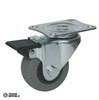 WLU50/P-B Wheelco Light Duty Castors Plate Fitting Swivel(Swivel & Brake) 40kg