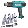 HG6531CKIT Makita 2000W Variable Temperature Heat Gun Kit, 14 Pre-Set function, with LCD Digital Display with Nozzle sets and Tool Case