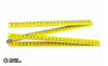 HU59Y-16 Fisco 4-Fold Carpenters ruler 1m x 16mm Yellow ABS