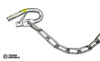 G4050 Gartner Spring Gate Fastener W 300mm Chain & Staple Galv