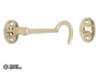 476BR0870BP Miles Nelson Polished Solid Brass Gate/Cabin Hook 8X70mm 476BR0870BP