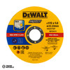 DT43971-QZ DeWalt High Performance Bonded Disc Thin Fast Cut (10 x Tin) 115mm x 1.0mm x 22.23mm