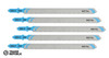 DT2085-QZ DeWalt Jigsaw Blade 132mm 1.2Tp Straight Metal 1.5-3mm T318A 5Pc