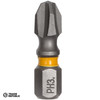 DWA1PH3MI5 DeWalt Max Impact 25mm Ph3 Insert Bit 5Pk