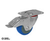 MCB80PTB Wheelco Castor Wheel Swivel Blue with Brake