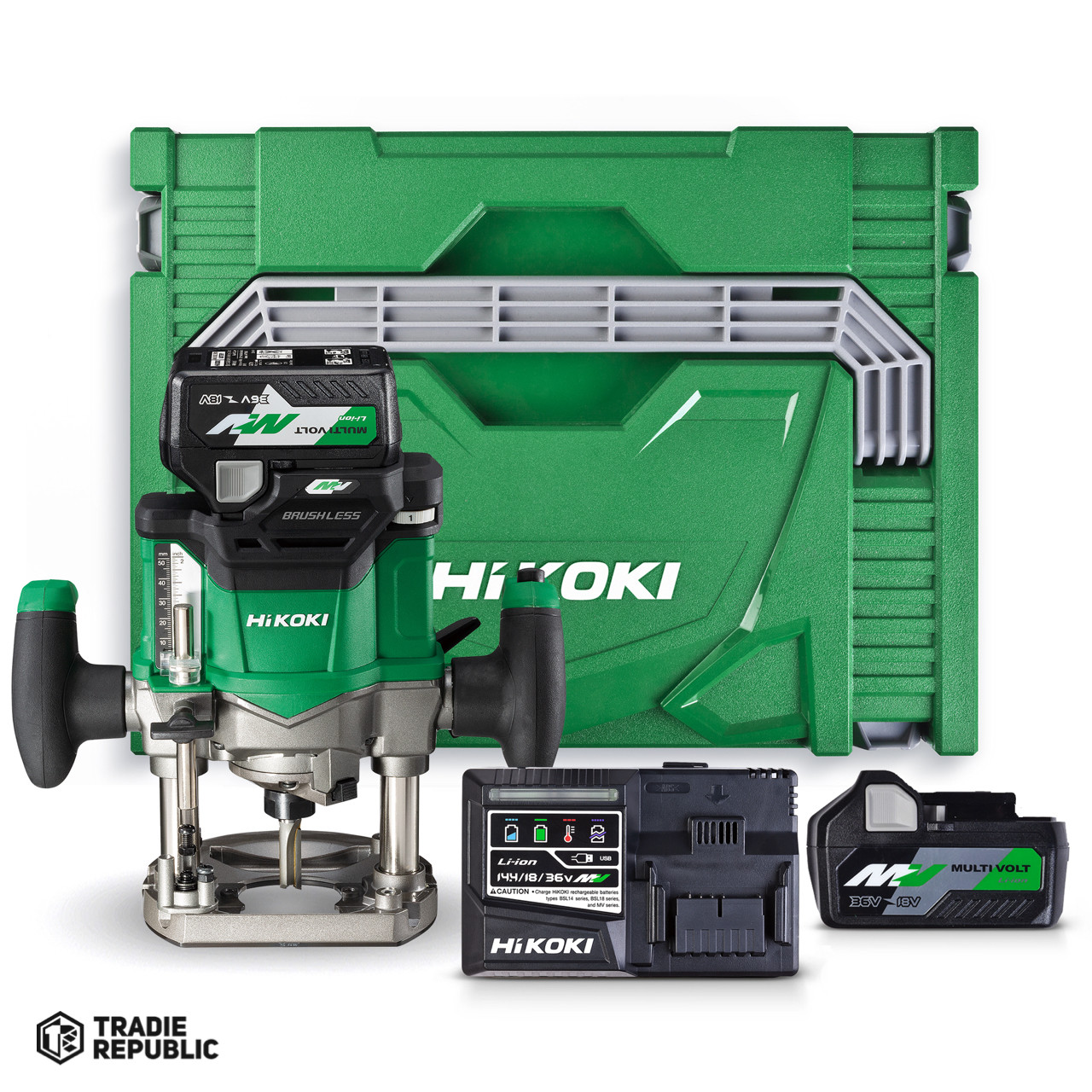 M3612DA(GPZ) Hikoki 36V Cordless 1/2" Plunge Router Kit